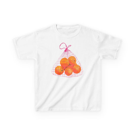 Pink Bag of Oranges Baby Tee