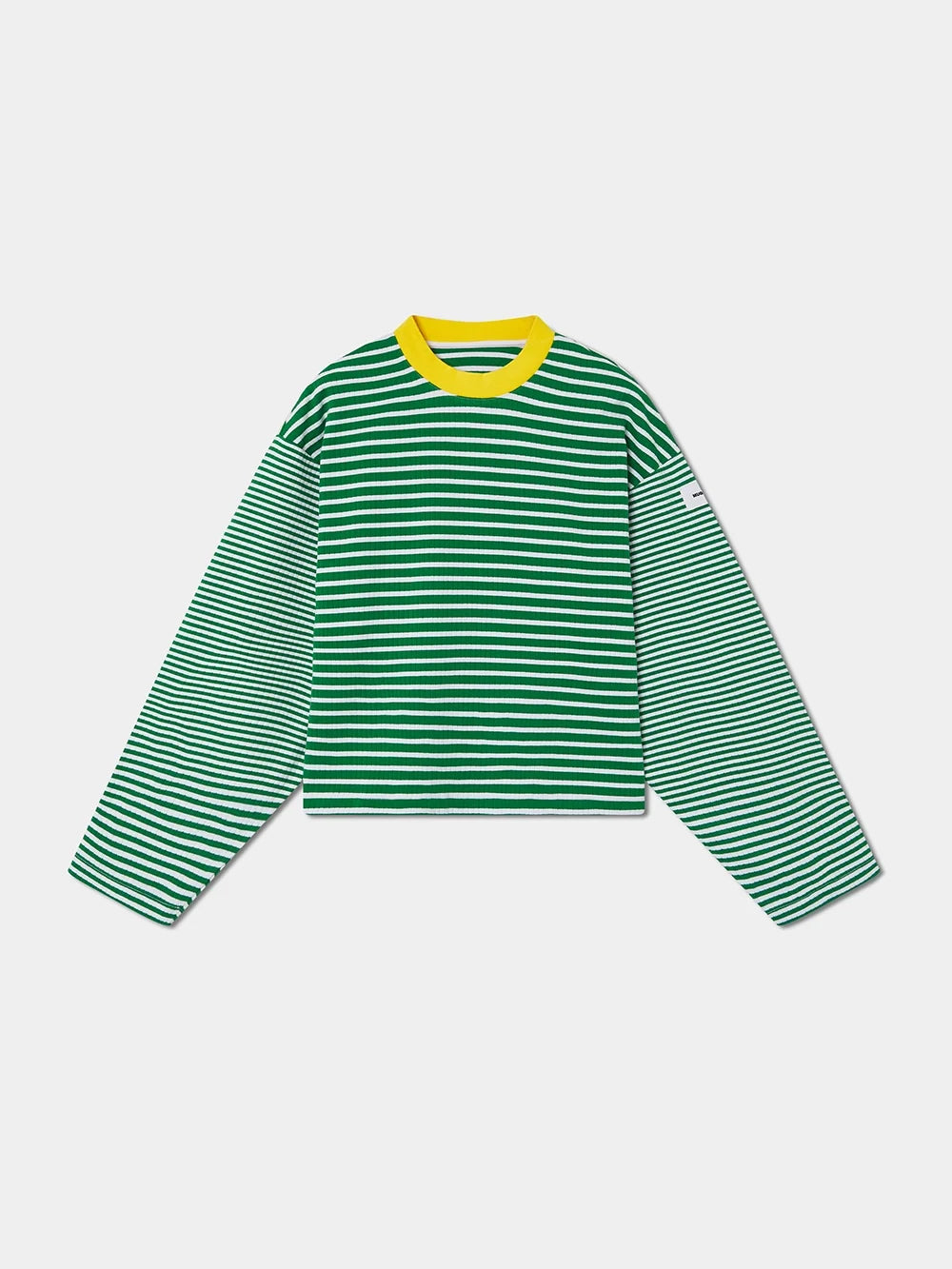GREEN STRIPED PULLOVER