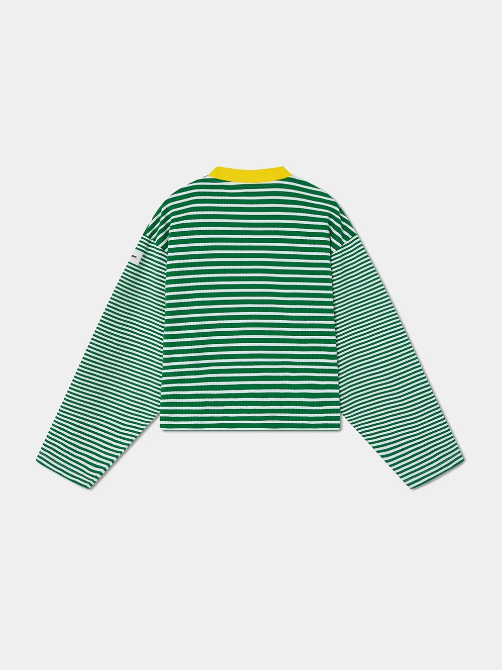 GREEN STRIPED PULLOVER