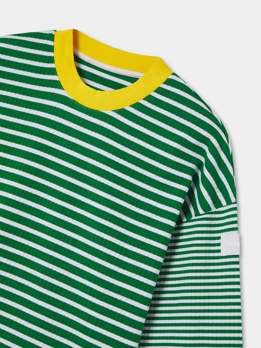 GREEN STRIPED PULLOVER