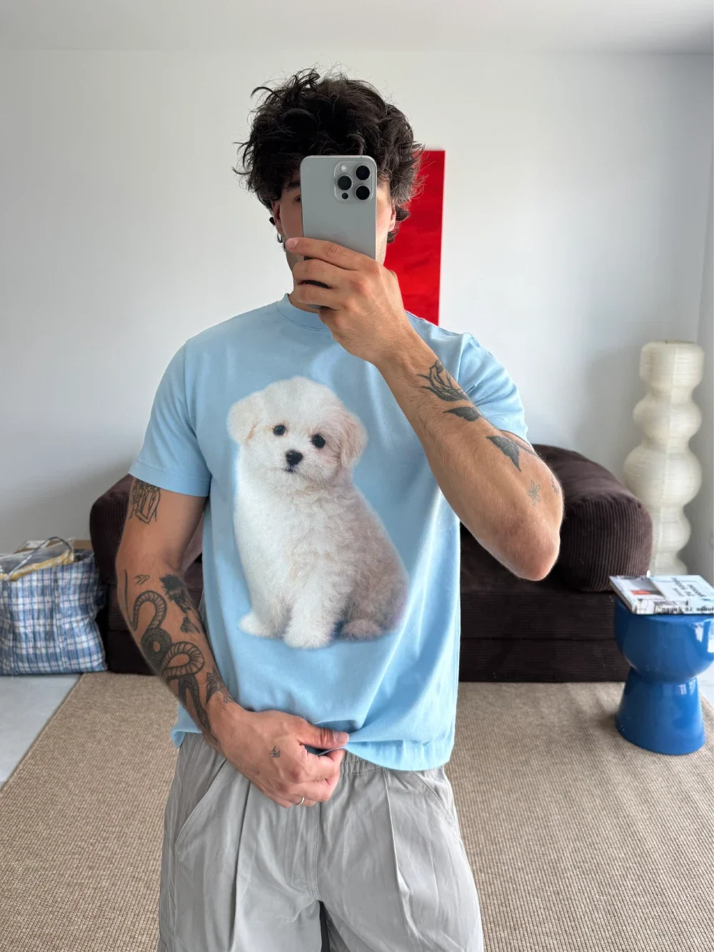 PUPPY BLUE CLASSIC TEE