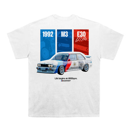BMW M3 "LIFE BEGINS AT 8000RPM" T-SHIRT