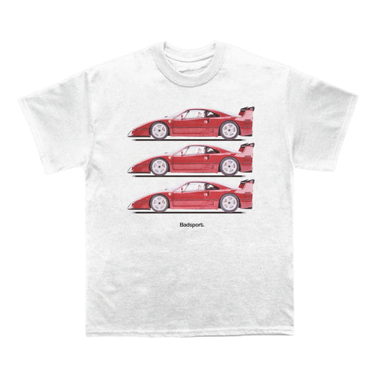 FERRARI F40 TRIPLET T-SHIRT